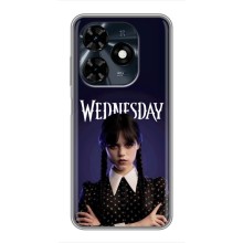 Чехлы Венсдей на TECNO Spark 20c Уэнсдей (AlphaPrint) (Wednesday)