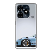 Чохол з авто Порше для TECNO Spark 20c – Блакитний Порше