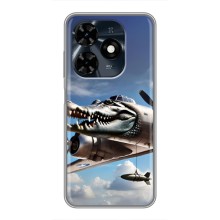 Чехол с мемом Тралалело тралала на TECNO Spark 20c (Бомбардиро крокодило)