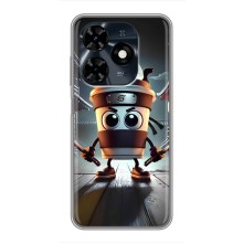 Чехол с мемом Тралалело тралала на TECNO Spark 20c (Капучино асасино)