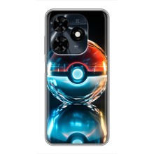 Чехол с Пикачу на TECNO Spark 20c (Мяч Пикачу)