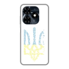 Чехол с украинским гербом на TECNO Spark 20c (Герб с гимном Украины)