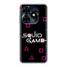 Чохол Гра в кальмара для TECNO Spark 20c – Лого гра кальмара