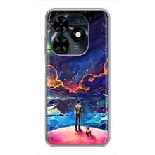 Космические Чехлы для Техно Спарк 20с (VPrint) (Галактический вид)