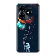 Космические Чехлы для Техно Спарк 20с (VPrint) (Планеты шарики)