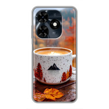 Чохол з унікальним дизайном 'Осінь з кавою' для TECNO Spark 20c – Кава на природі