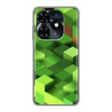 Чехлы для TECNO Spark 20c (Персонажи Майн Крафт) – Текстура