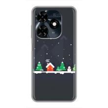 Силиконовый бампер на рождество для TECNO Spark 20c – Город зимний