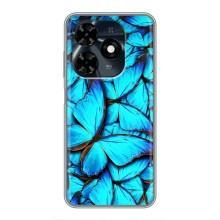 Силиконовый бампер с картинкой животных для TECNO Spark 20c (Крылья бабочек)