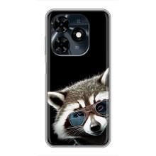 Силиконовый Чехол с Енотами на TECNO Spark 20c – Стильный Енот