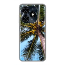 Силиконовый чехол с КАРТИНКАМИ лето для TECNO Spark 20c (AlphaPrint) (Пальма)