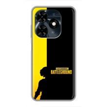 Чехол (TPU) с картинкой "Лого Пабг" на Техно Спарк 20с – Battlegrounds