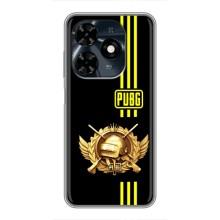 Чехол (TPU) с картинкой "Лого Пабг" на Техно Спарк 20с – Лого PUPG