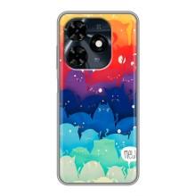 Силіконовий чохол з котиком для TECNO Spark 20c – Mew