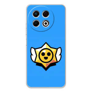 Бампер (ТПУ) с принтом Brawl Stars на ТЕКНО Спарк 30 Про – Значок