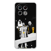 Чехлы для TECNO Spark 30 Pro (Leo чемпион) (AlphaPrint) – Месси в накидке