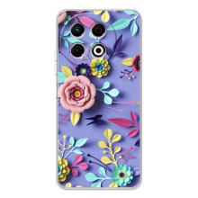 Чехлы с Цветами для TECNO Spark 30 Pro (VPrint) – Цветочный дизайн