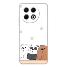 Чехлы с изображением разных животных для TECNO Spark 30 Pro (Удивленные медвеженки)