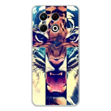 Чехлы с изображением разных животных для TECNO Spark 30 Pro (Яркий Тигр)