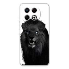 Чохли з картинкою животних TECNO Spark 30 Pro (Чорний ЛЕВ)