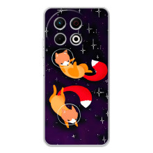 Чехлы с картинкой Лисички для TECNO Spark 30 Pro (VPrint) (Лисички космонавты)