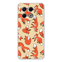 Чехлы с картинкой Лисички для TECNO Spark 30 Pro (VPrint) (Лисички)