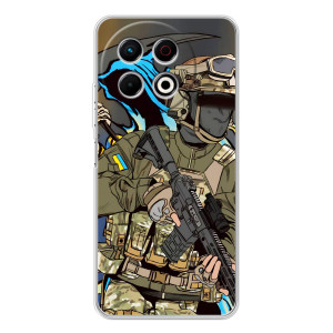 Чехлы с картинкой ЗСУ для TECNO Spark 30 Pro (AlphaPrint)