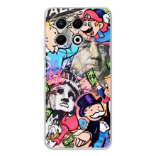 Чехлы с крутыми принтами для TECNO Spark 30 Pro - (PREMIUMPrint) (Monopoly man)