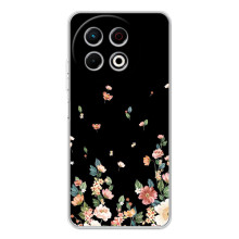 Чехол для ТЕКНО Спарк 30 Про - с принтом (Дизайнерские) (AlphaPrint) (Маленькие цветы)
