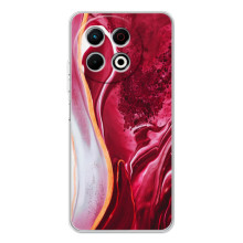 Чехол для ТЕКНО Спарк 30 Про - с принтом (Дизайнерские) (AlphaPrint) (Мрамор красный)