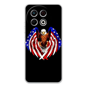 Чохол Прапор USA для TECNO Spark 30 Pro – Крила США