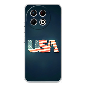 Чохол Прапор USA для TECNO Spark 30 Pro – USA