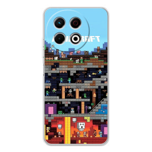 Чохол Майнкрафт на TECNO Spark 30 Pro (AlphaPrint) Minecraft