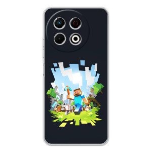 Чохол Майнкрафт на TECNO Spark 30 Pro (AlphaPrint) Minecraft