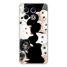 Чехол на ТЕКНО Спарк 30 Про с Котами (VPrint) (Взгляд котов)