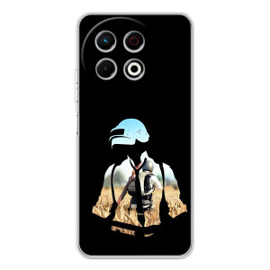 Силиконовый чехол с картинкой "Герой Pubg" на TECNO Spark 30 Pro – Пубг мен