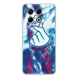Чохол з принтом для TECNO Spark 30 Pro (AlphaPrint - Знак сердечка)