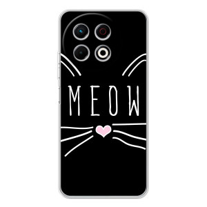 Бампер с изображением Котиков для ТЕКНО Спарк 30 Про – КОТИК MEOW