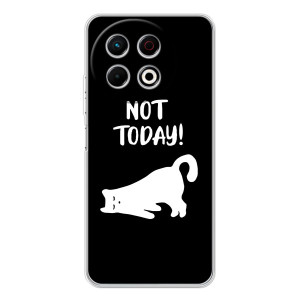 Бампер с изображением Котиков для ТЕКНО Спарк 30 Про – Not Today