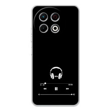 Чехол с картинками на черном фоне для TECNO Spark 30 Pro
