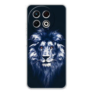 Чохол з картинкою на TECNO Spark 30 Pro – Лев – синій
