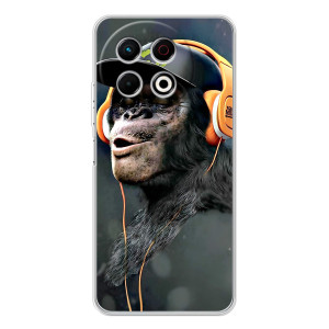 Чехол с Обезьянами TECNO Spark 30 Pro - (AlphaPrint)