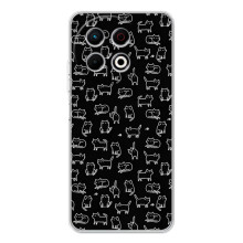 Чехол с принтом для TECNO Spark 30 Pro (AlphaPrint) Модные коты – Меленькие котики