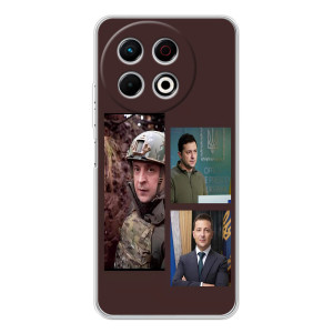 Чехол для TECNO Spark 30 Pro (AlphaPrint - с принтом Зеленского)
