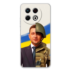Чохол для TECNO Spark 30 Pro (AlphaPrint - с принтом Зеленського)