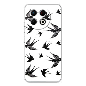 Чехол с птицами на TECNO Spark 30 Pro (VPrint)