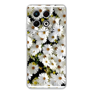 Чехол с ромашками на TECNO Spark 30 Pro – Рамка в ромашках