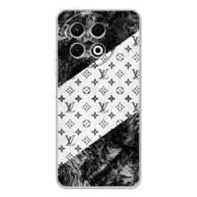 Чехол Стиль Louis Vuitton на TECNO Spark 30 Pro (LV на белом)