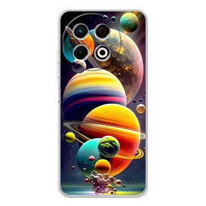 Чехол (ТПУ) с планетами на TECNO Spark 30 Pro – Солнечна система
