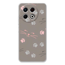 Чехол с рисунком кот на TECNO Spark 30 Pro (Лапы и усы)